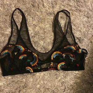 Savage X Fenty Rainbow Mesh Bralette